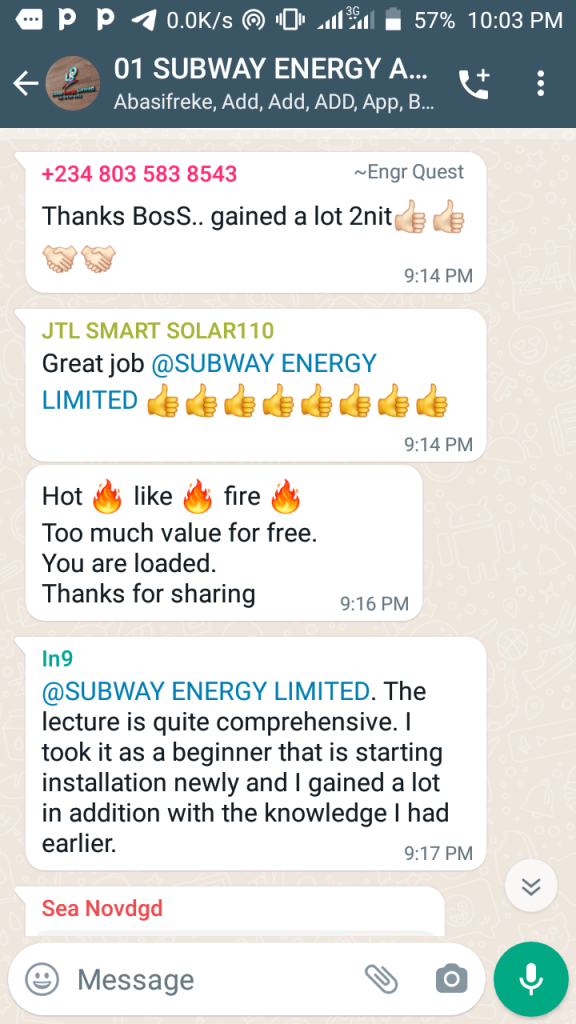 SUBWAY ENERGY LIMITED