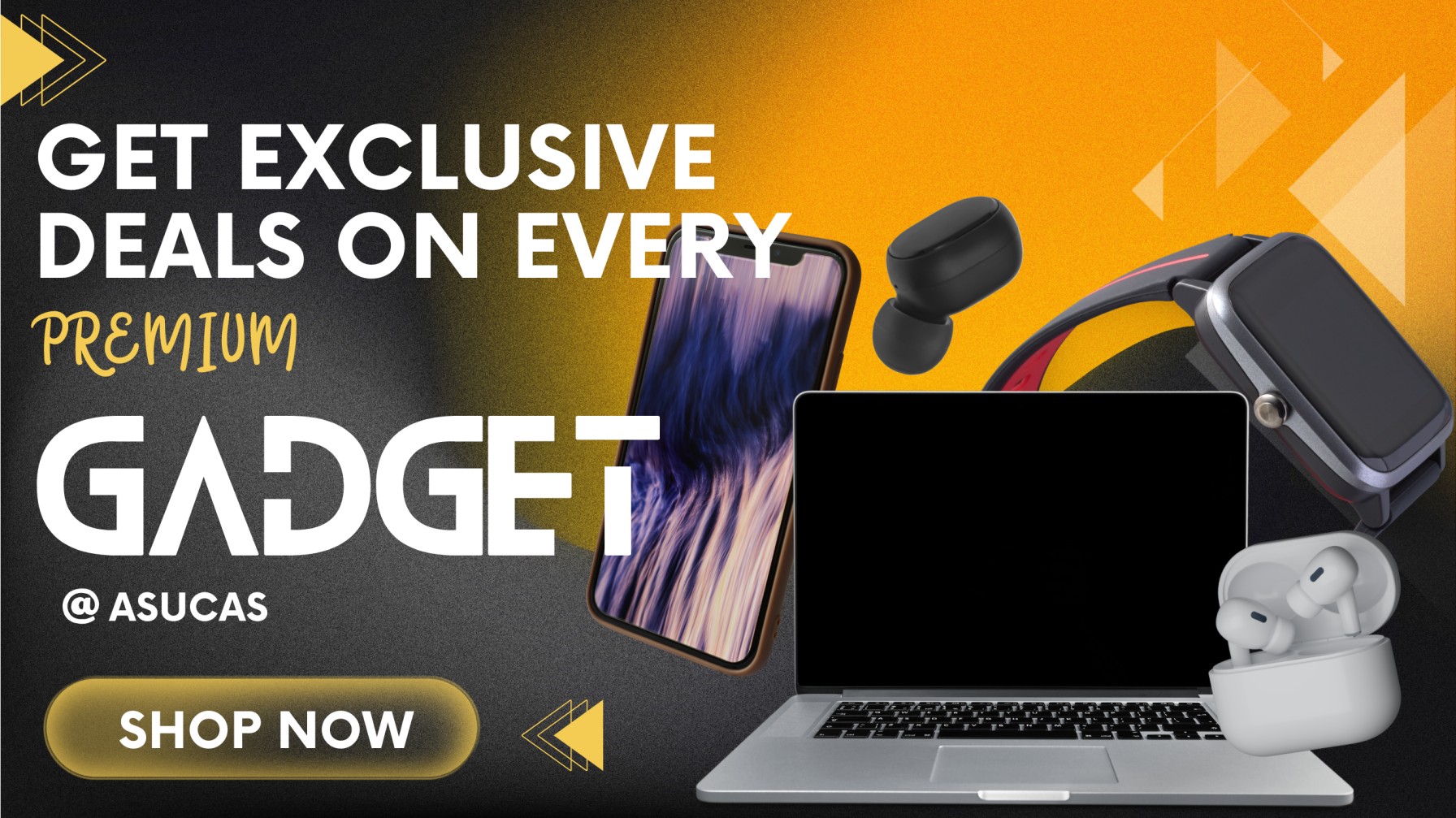 Black Simple Gadget Review YouTube Banner